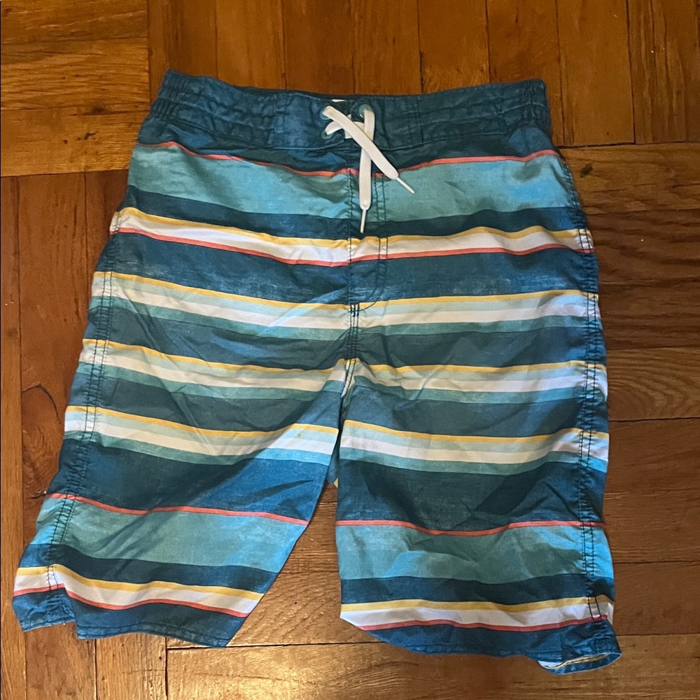 Old Navy Striped Kids Shorts - Blue and Yellow